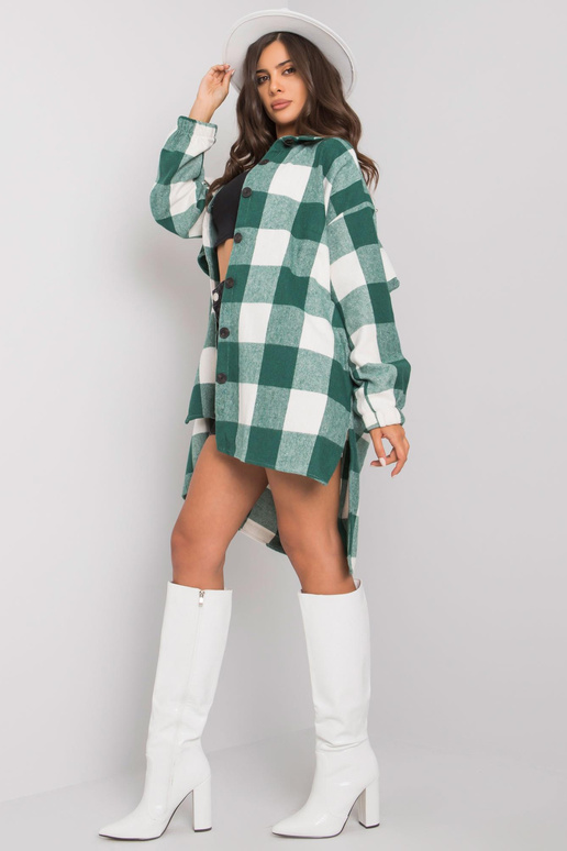 Amerie zaļš un balts rūtains garais...