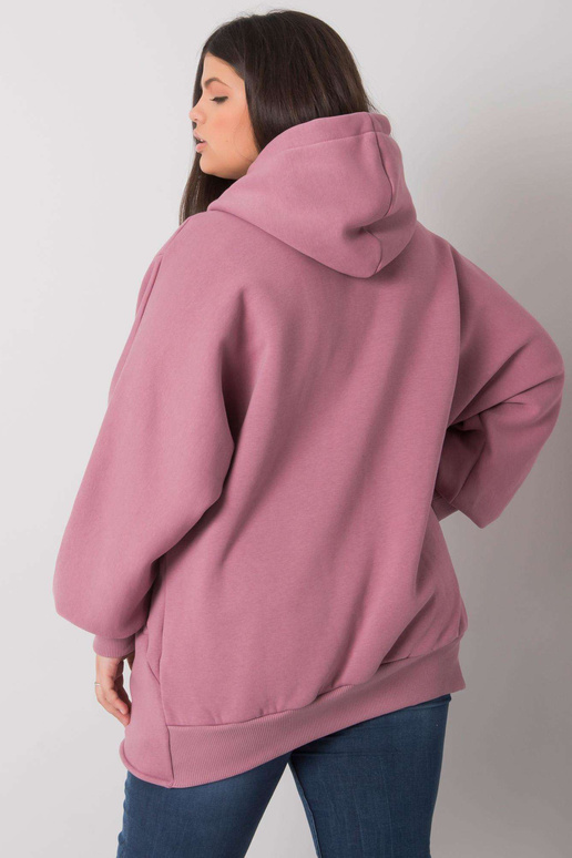 Ella Dirty Pink Liela izmēra kapucis