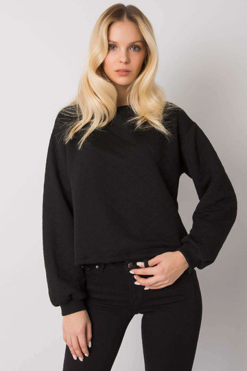 Melns stepēts džemperis bez...