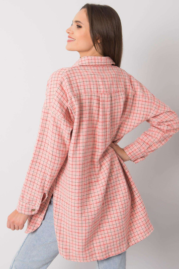 Gaiši rozā garo rūtu krekls...