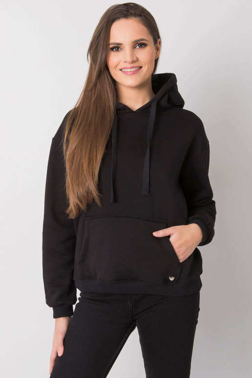 Georgie sieviešu melns ķengura džemperis