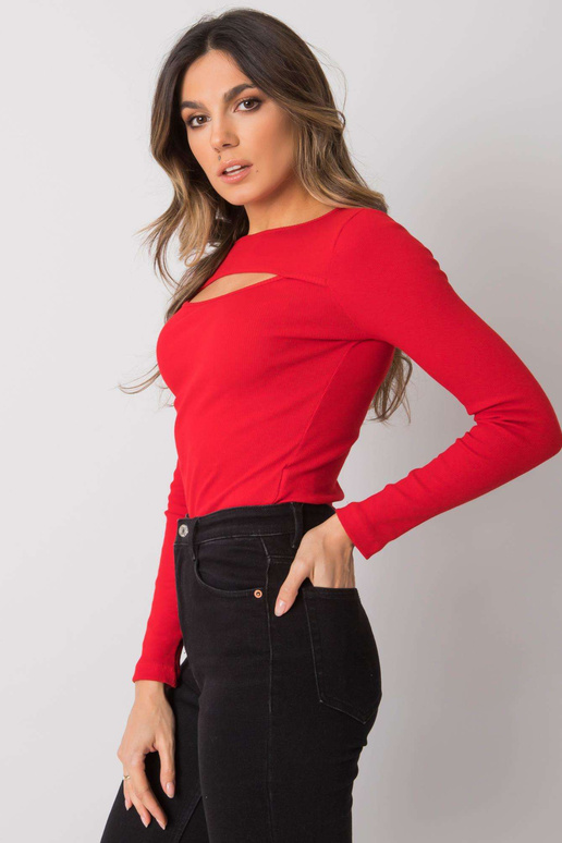 Sarkana blūze ar izgriezumu Jonnelle...
