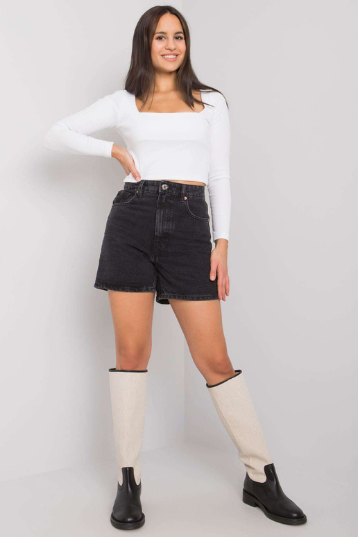 Balta īsu svītru blūze Cammy RUE PARIS