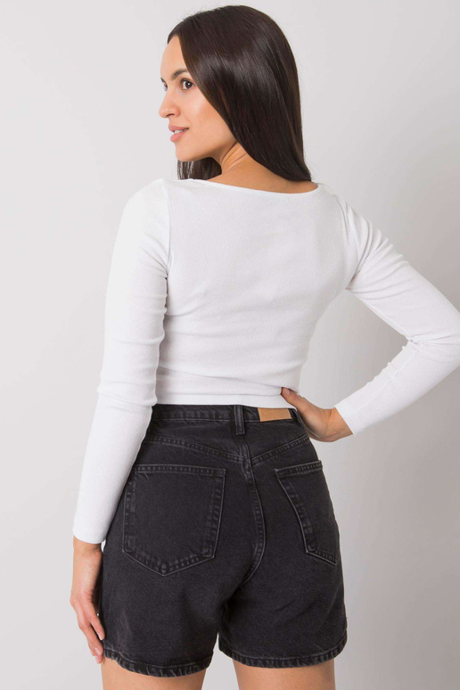 Balta īsu svītru blūze Cammy RUE PARIS