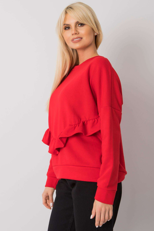 Frose RUE PARIS sarkans volāns džemperis