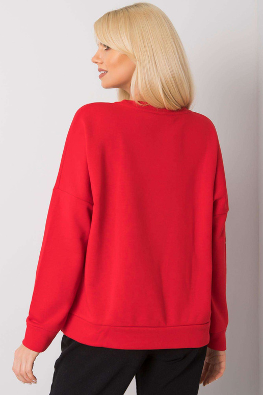 Frose RUE PARIS sarkans volāns džemperis