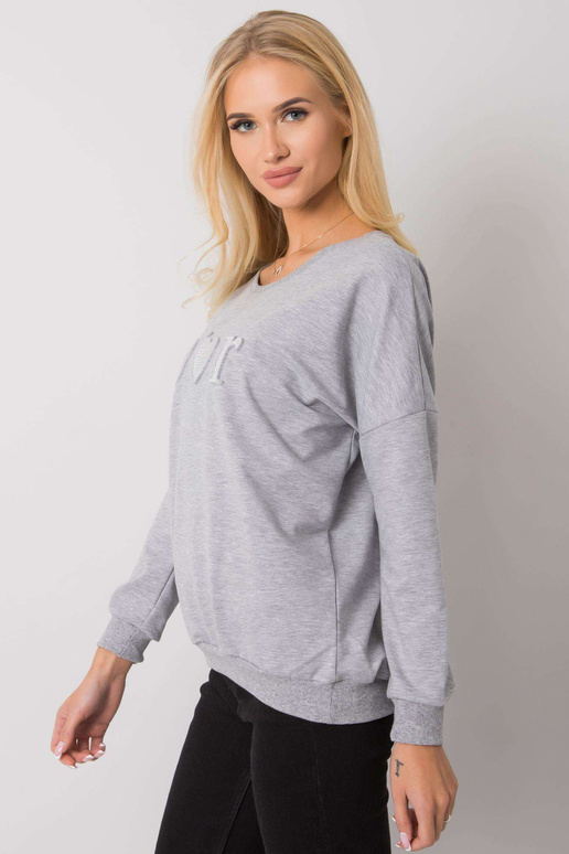 Pelēks melanža džemperis sievietēm...