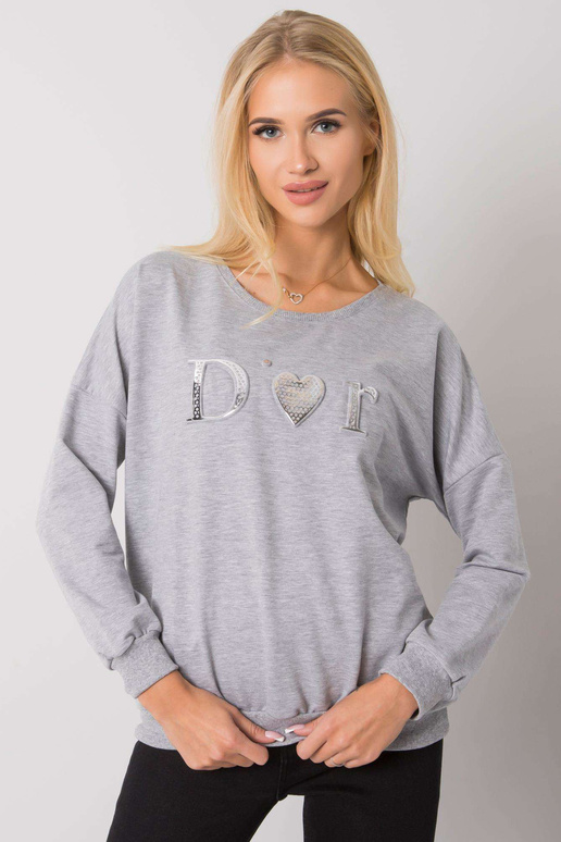 Pelēks melanža džemperis sievietēm...