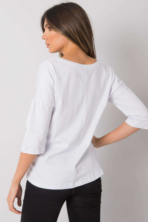 Balta kokvilnas ikdienas blūze Sofia... Balta kokvilnas ikdienas blūze Sofia...