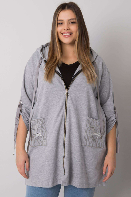 Pelēka melanža liela izmēra sporta...