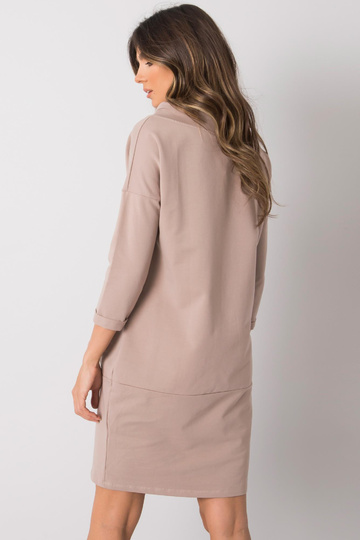 Tumši bēša kleita ar...