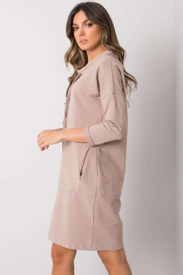 Tumši bēša kleita ar... 2