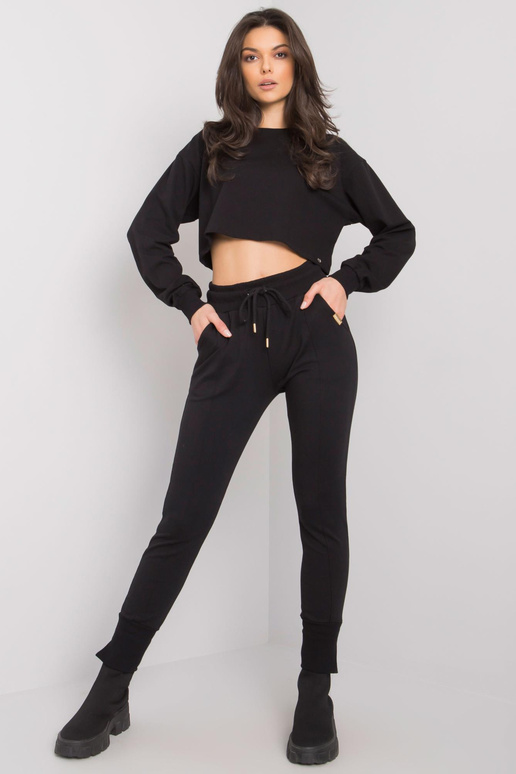 Melnas treniņbikses ar kabatām Naomi...