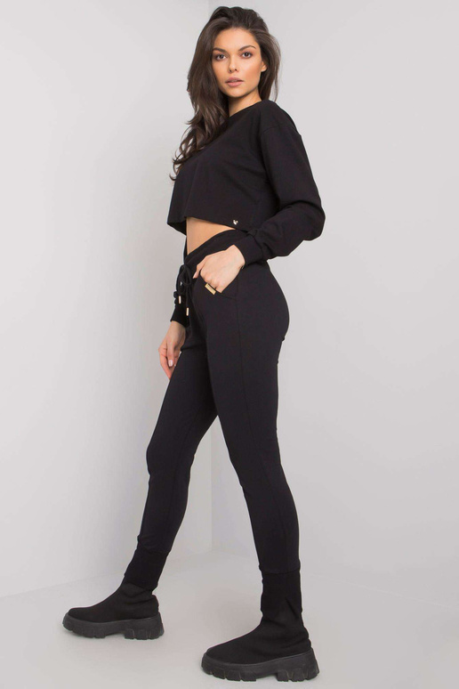 Melnas treniņbikses ar kabatām Naomi...