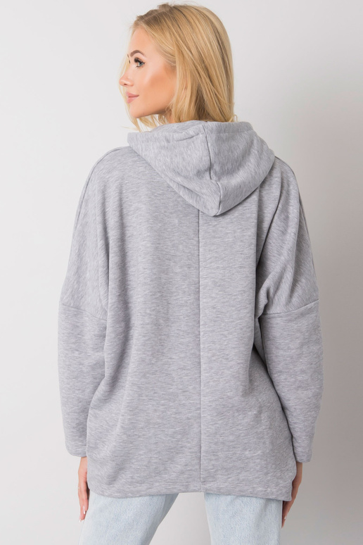 Laylla Grey Melange Hoodie