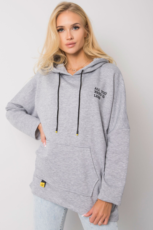 Laylla Grey Melange Hoodie