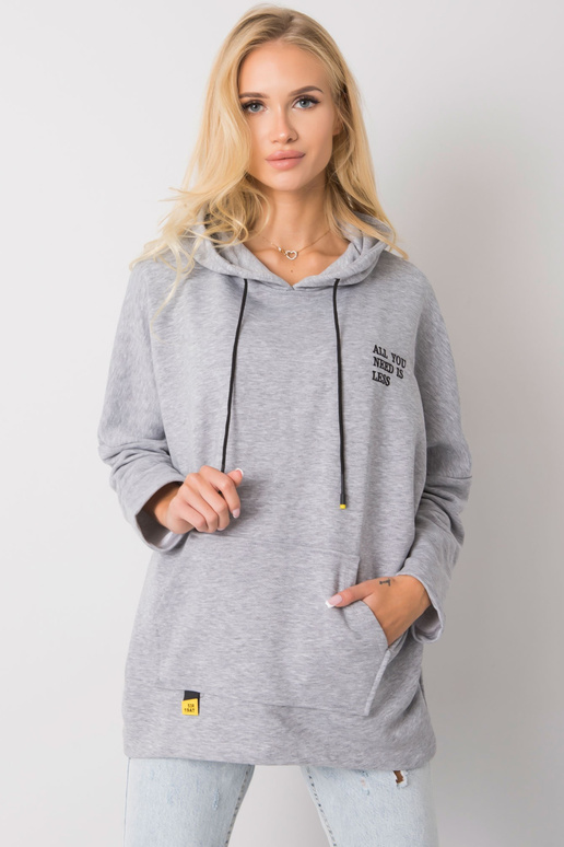 Laylla Grey Melange Hoodie