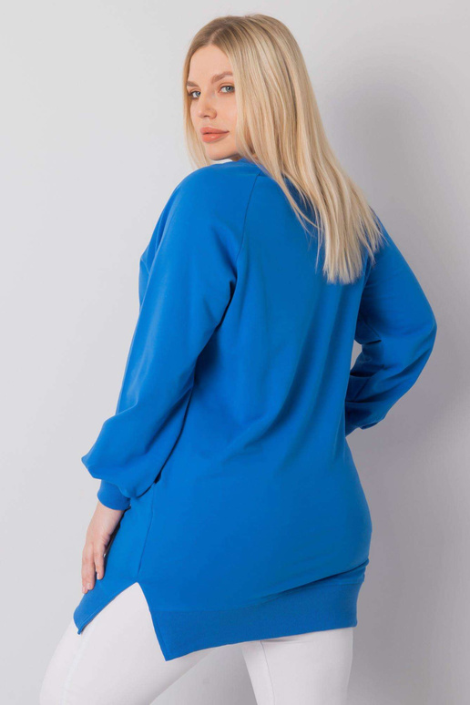 Tumši zils Plain Liela izmēra...