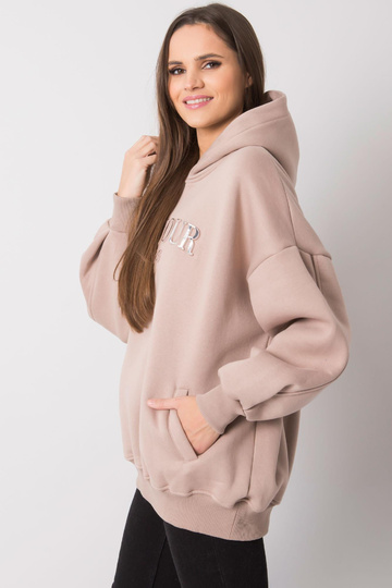 Tumši bēšs sporta krekls ar... 2