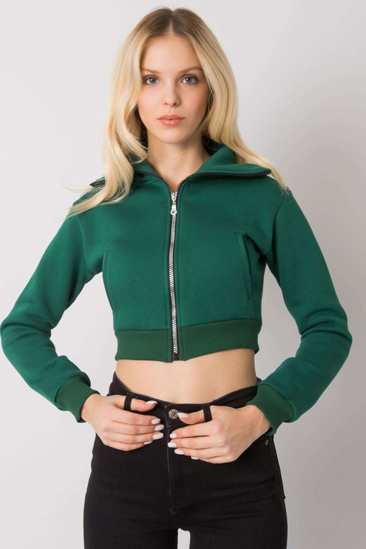 Tumši zaļš īss džemperis Ann RUE PARIS