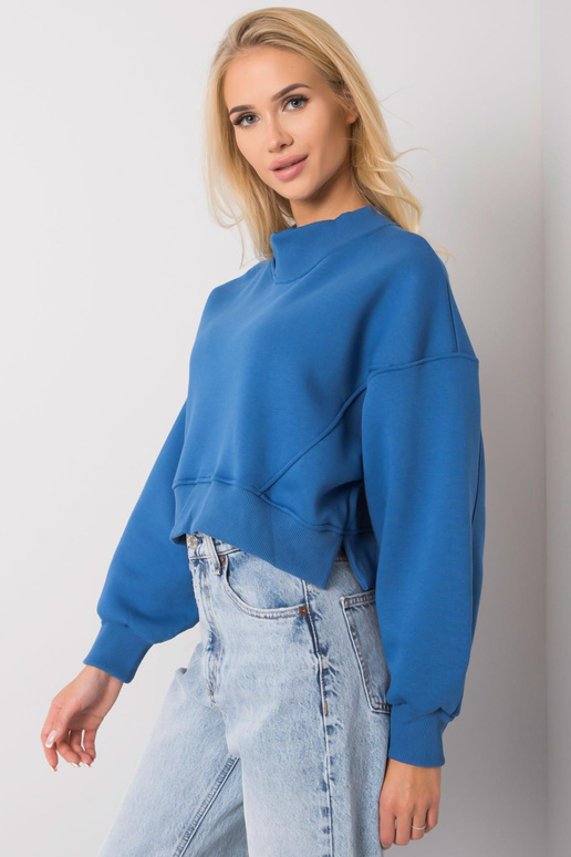 Tumši zils džemperis bez kapuces Thilde