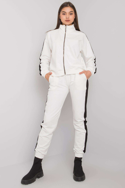 Ecru sieviešu komplekts ar svītrām...