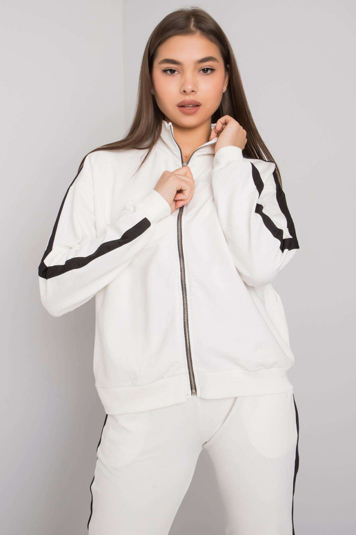 Ecru sieviešu komplekts ar svītrām...