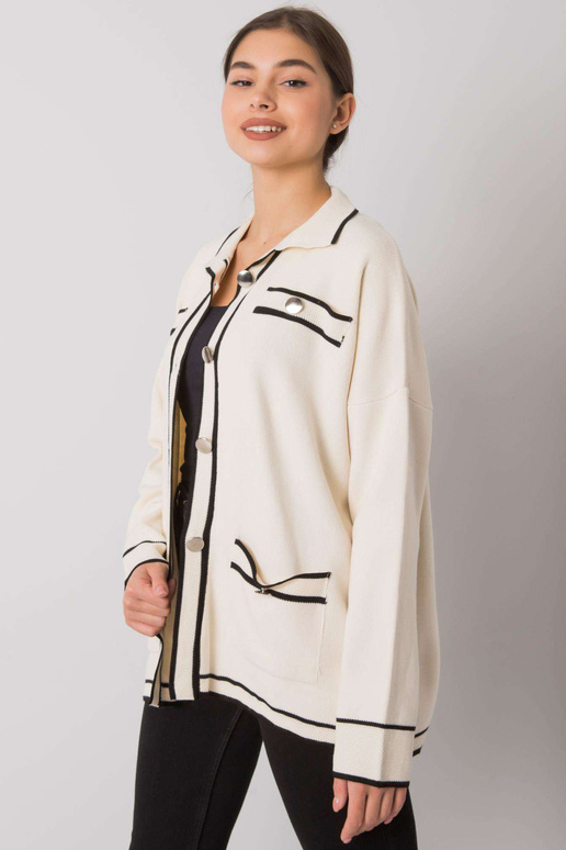 Krēmkrāsas jaka ar Shelton kabatām