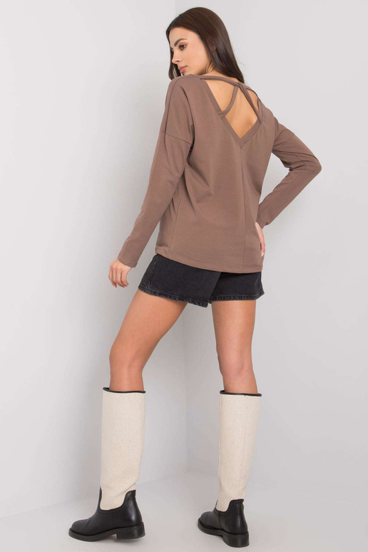 Brūna sieviešu blūze ar garām...