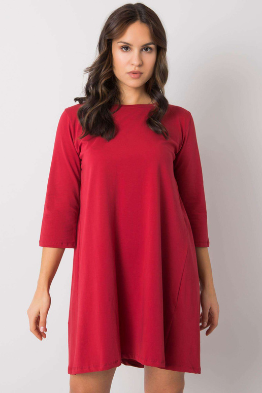 Sieviešu bordo kleita ar mežģīnēm...