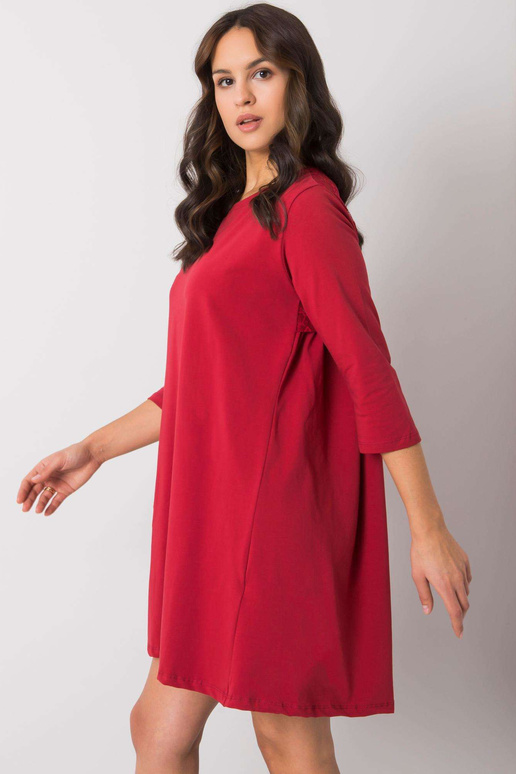 Sieviešu bordo kleita ar mežģīnēm...