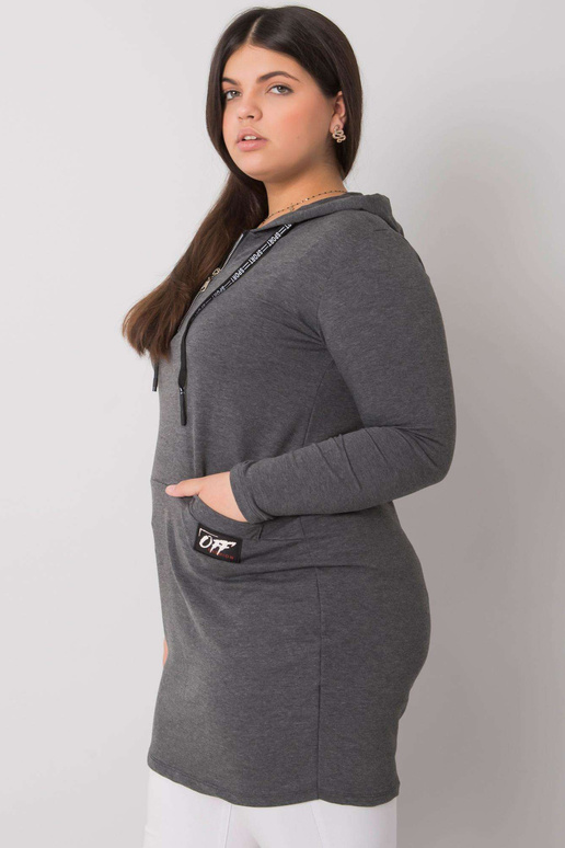 Tumši pelēka liela izmēra kokvilnas...