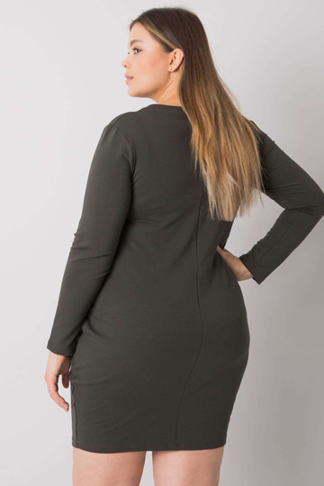 Khaki kleita plus izmērs ar...