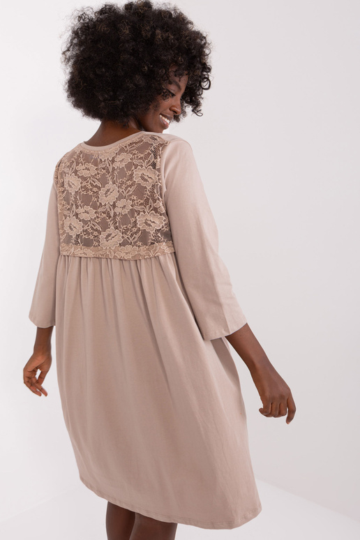 Sieviešu tumši bēša kleita ar...