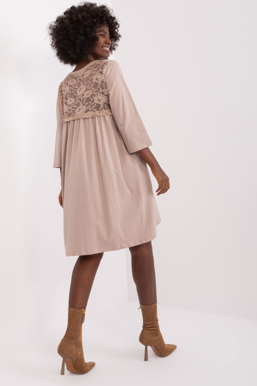 Sieviešu tumši bēša kleita ar...