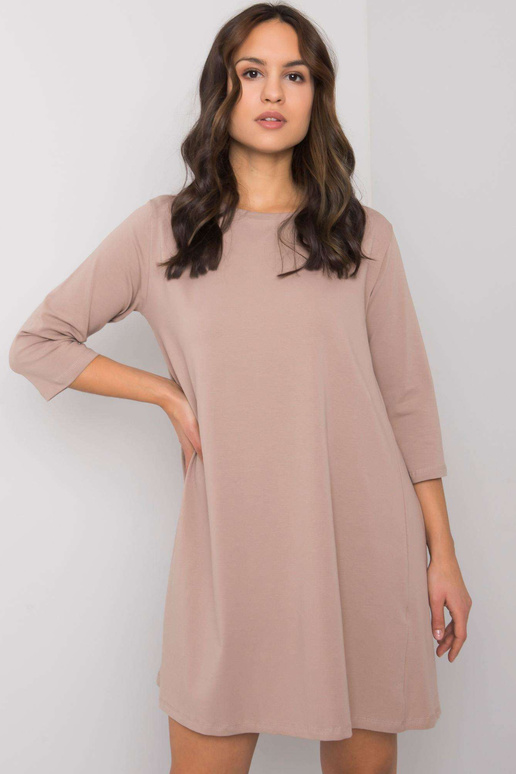 Sieviešu tumši bēša kleita ar...