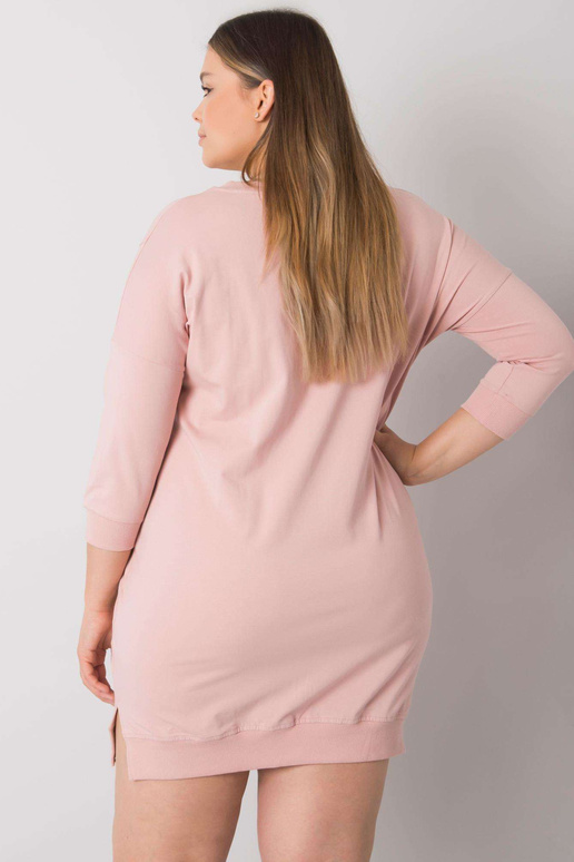 Netīra rozā liela izmēra kleita ar...