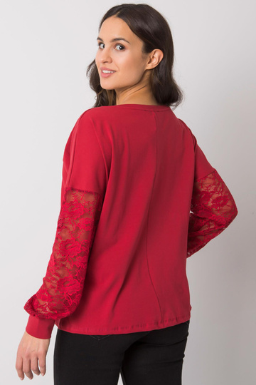 Bordo blūze ar mežģīnēm... 2