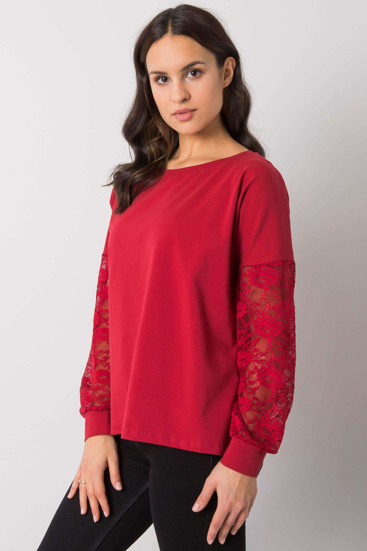 Bordo blūze ar mežģīnēm Shantelle RUE...