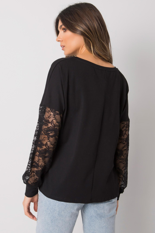 Melna blūze ar mežģīnēm Shantelle RUE... Melna blūze ar mežģīnēm Shantelle RUE...