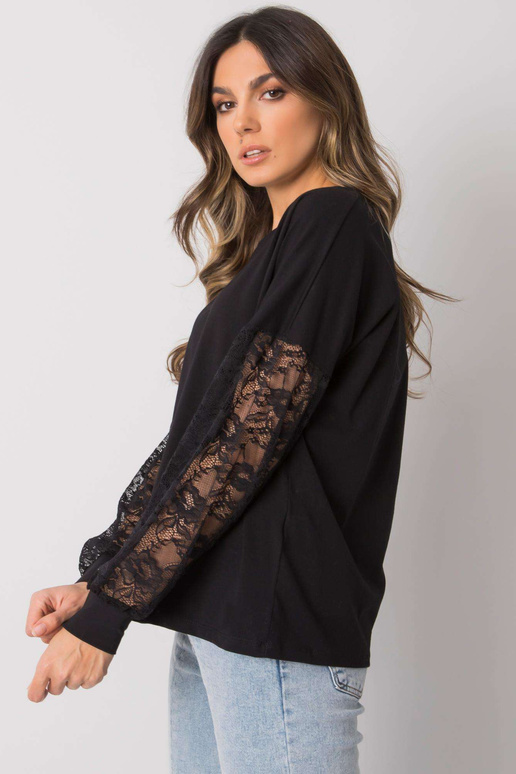 Melna blūze ar mežģīnēm Shantelle RUE... Melna blūze ar mežģīnēm Shantelle RUE...