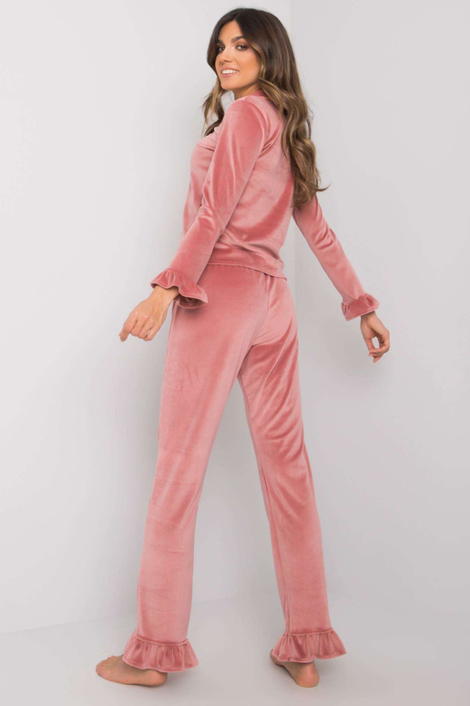 Netīri rozā velūra pidžama ar biksēm...