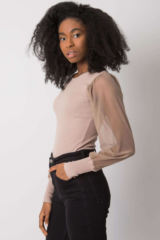 RUE PARIS Tumši bēša blūze sievietēm... RUE PARIS Tumši bēša blūze sievietēm...