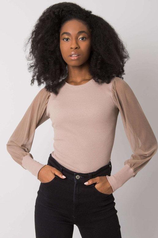 RUE PARIS Tumši bēša blūze sievietēm... RUE PARIS Tumši bēša blūze sievietēm...