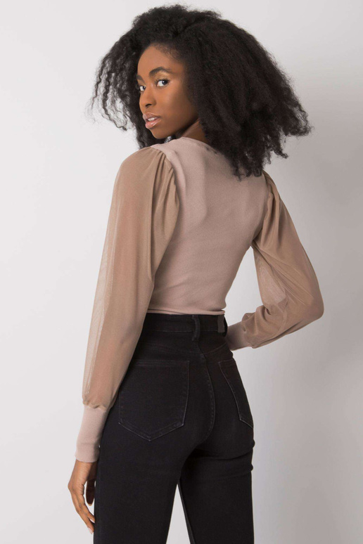 RUE PARIS Tumši bēša blūze sievietēm... RUE PARIS Tumši bēša blūze sievietēm...