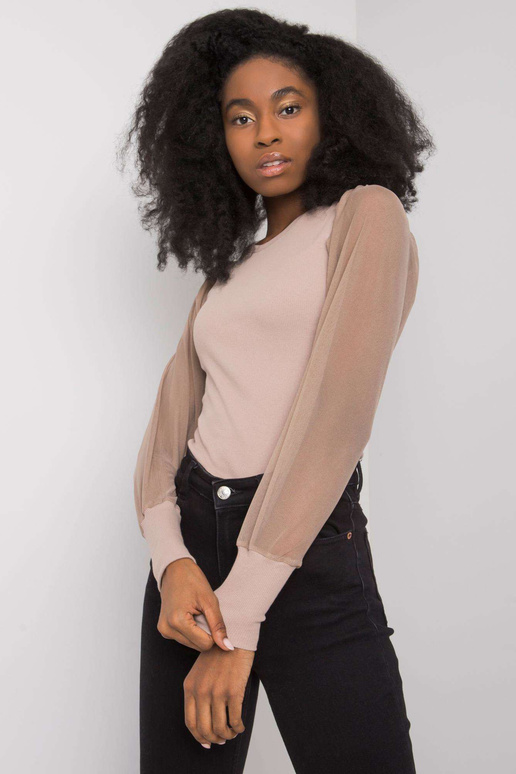 RUE PARIS Tumši bēša blūze sievietēm... RUE PARIS Tumši bēša blūze sievietēm...