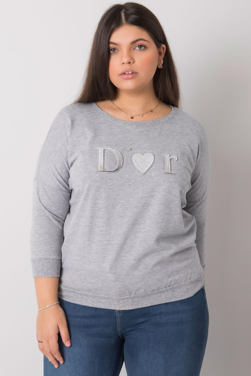 Pelēka melanža blūze liela... 2