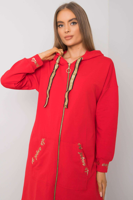 Sarkans džemperis ar garu...