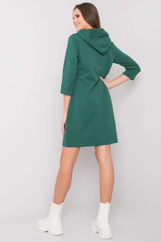 Tumši zaļa džemperkleita Anne