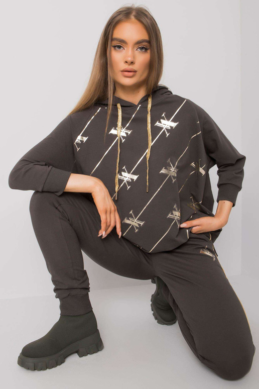 Tumšs haki krāsas divdaļīgs komplekts...